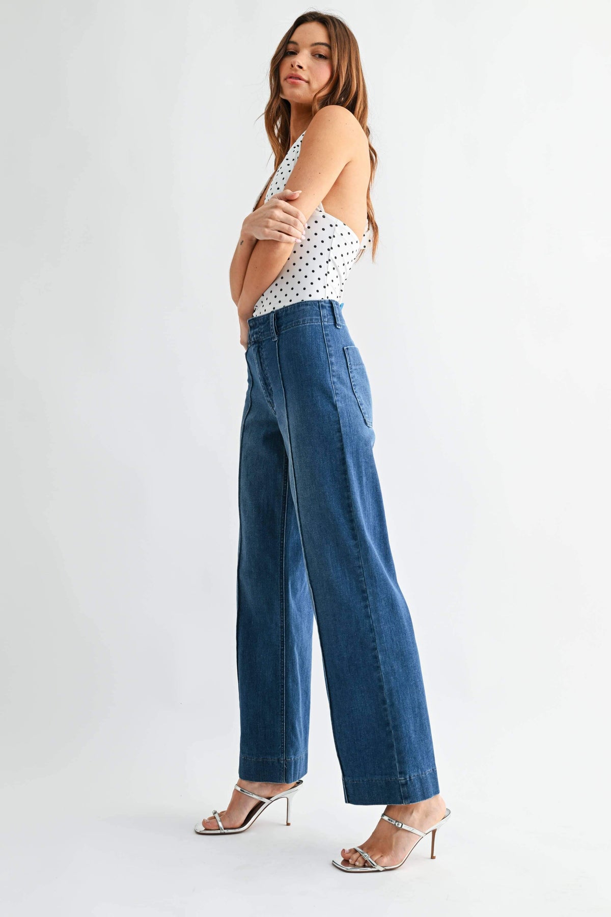 DP835 - MD - Pintuck Trouser Wide Leg