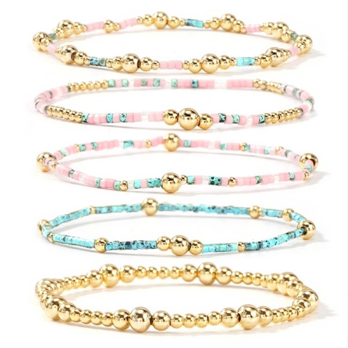 Multi Layer Stretch Bracelet Set